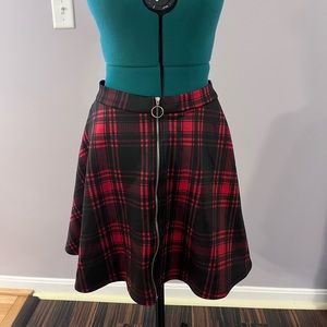 Hot Topic red plaid skirt
